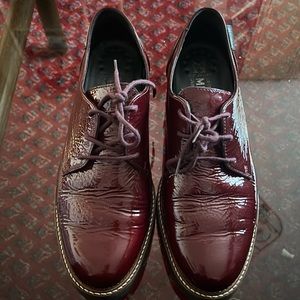 Mephisto Oxford burgundy shoes
